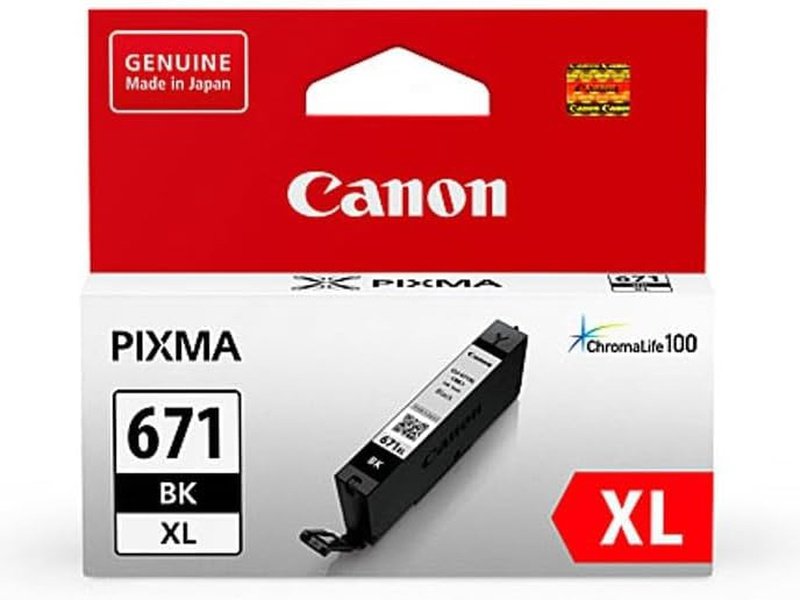 Canon CLI-671BK Original Inkjet Ink Cartridge - Black Pack - Inkjet