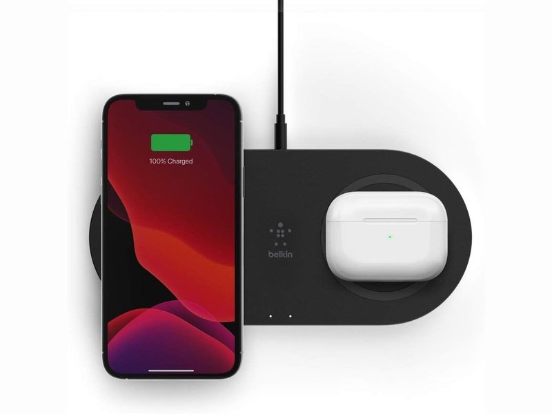 Belkin Dual QI Wireless 15W Charging Pad For 2 Devices Black