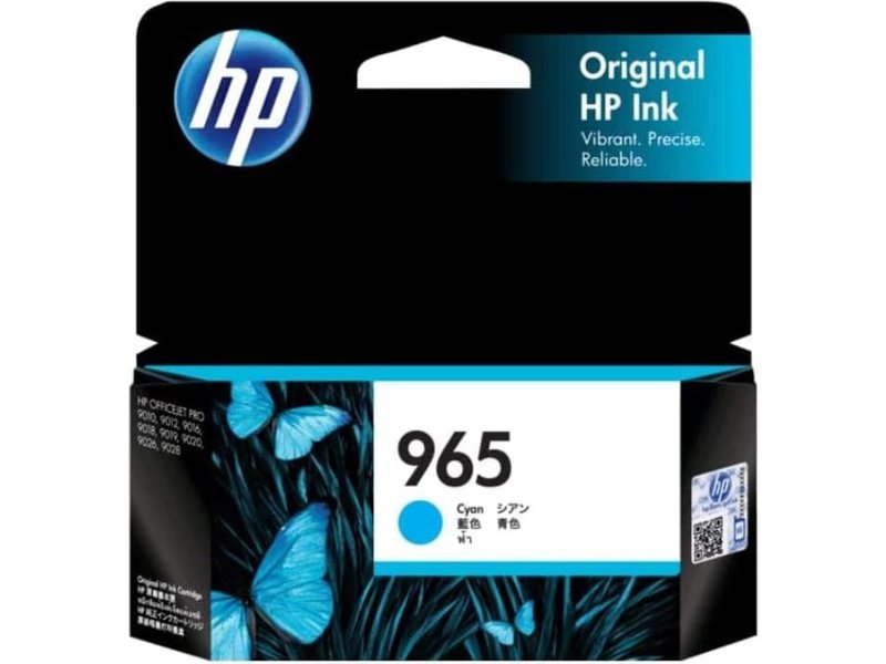 HP 965 Original High Yield Inkjet Ink Cartridge - Cyan Pack - 700 Pages