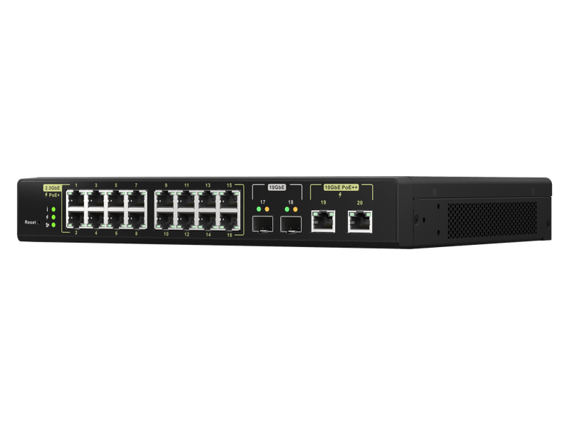 QNAP QSW-M2116P-2T2S 16 ports 2.5GbE RJ45 web managed switch