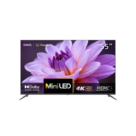 CHiQ 55M810N 55" Smart Google TV 4K QD Mini LED 144Hz 400nit, HDR10 / HLG, Dolby DAP/DBX, 200x200 VESA 3 Year Warranty