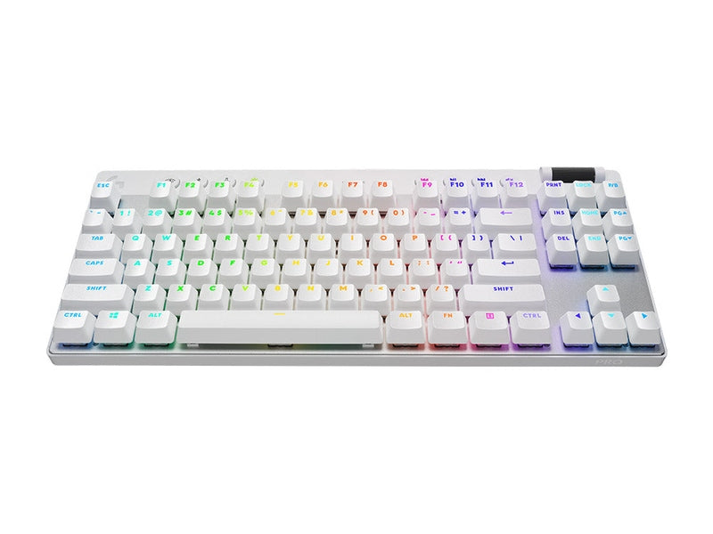 Logitech G Pro X TKL Lightspeed Wireless RGB GX Brown Switch Gaming Keyboard - White