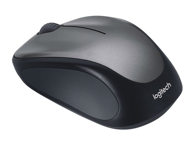 Logitech M235 Wireless Mouse with Compact Contoured Design - Grey