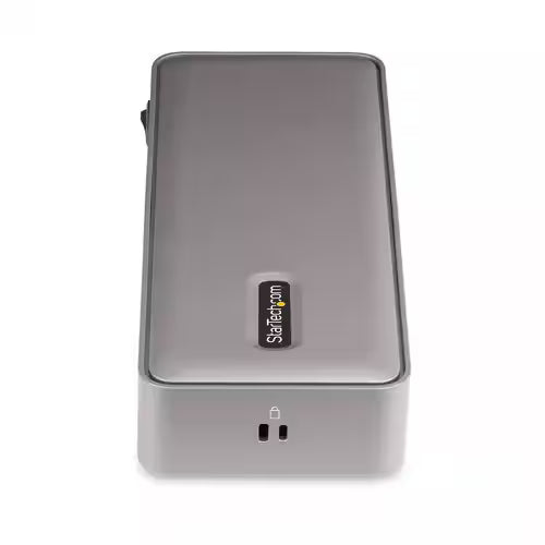 StarTech Dual-Laptop USB-C KVM Docking Station, 5-Port USB Hub, GbE, 90W/45W Power Delivery to Two Laptops