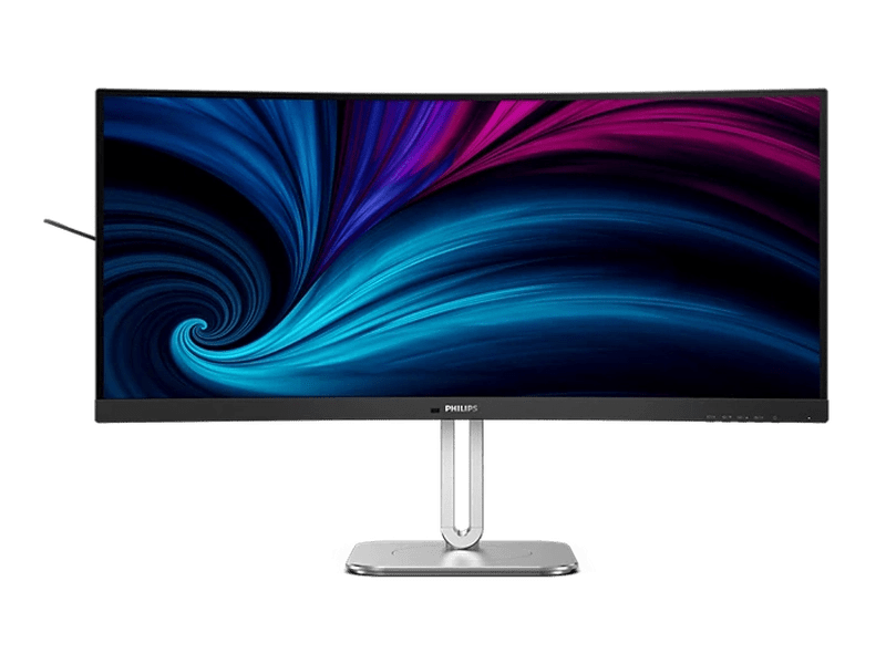Philips 34B2U5600C 34" 120Hz UWQHD VA Curved Business Monitor with USB-C Docking, Speakers