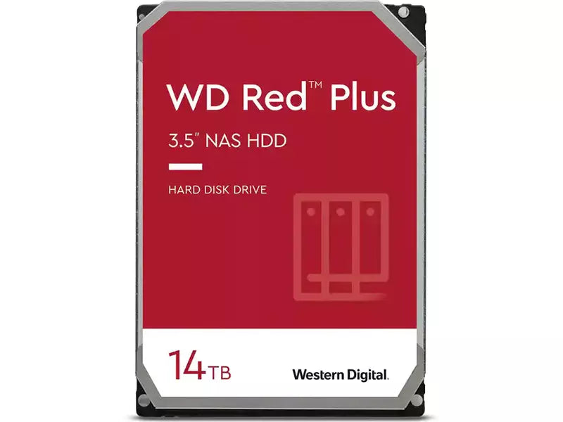 WD 14TB Red Plus 3.5" 7200RPM SATA NAS Hard Drive