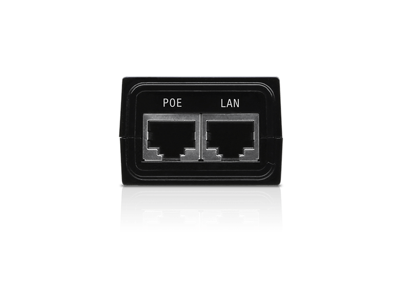 Ubiquiti PoE Adapter, 24VDC, 12W, Gigabit Ethernet, ESD protection & LED Black