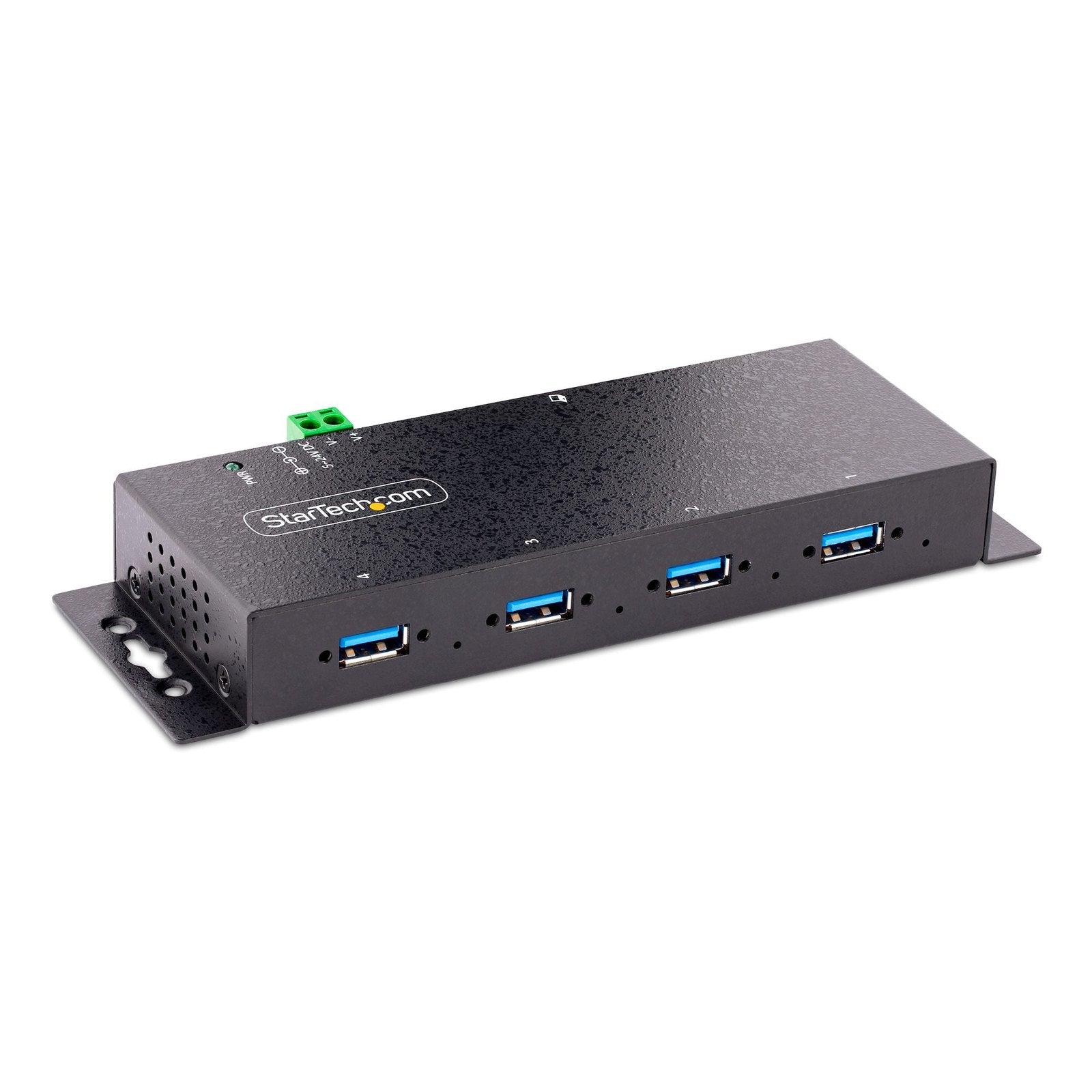 StarTech 4 Port Industrial USB 3.0 5Gbps Hub Mountable Rugged USB-A Hub 2Yr