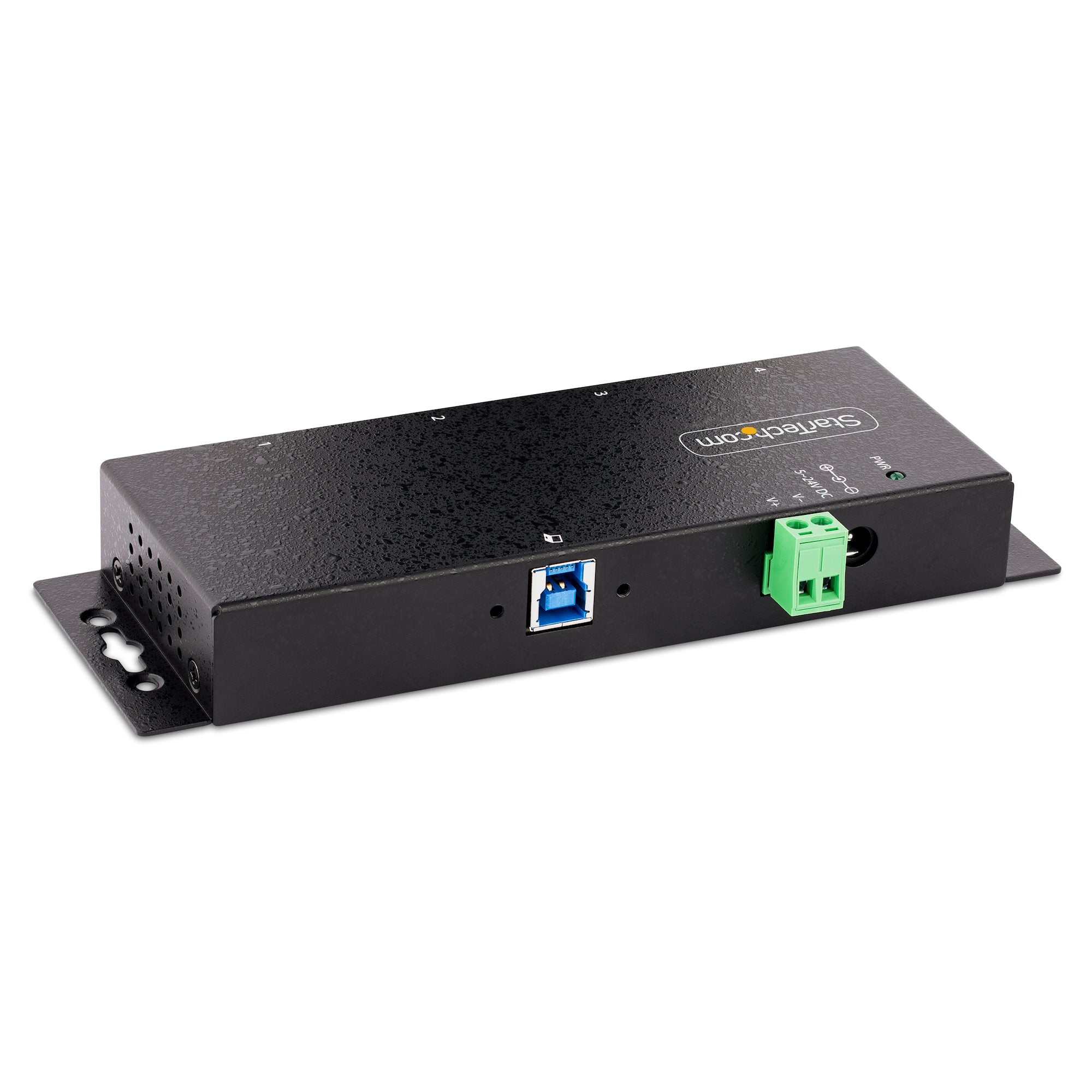 StarTech 4 Port Industrial USB 3.0 5Gbps Hub Mountable Rugged USB-A Hub 2Yr