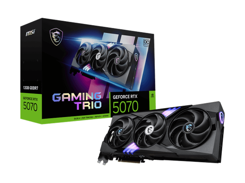 MSI GeForce RTX 5070 12G Gaming Trio OC Graphics Card