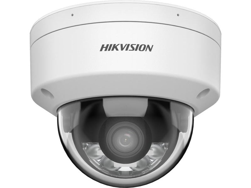 Hikvision Hybrid ColorVu 2CD2167G2H-LISU 6MP Dome Camera, Fixed 2.8mm, IR 30M, Mic, 3Yr