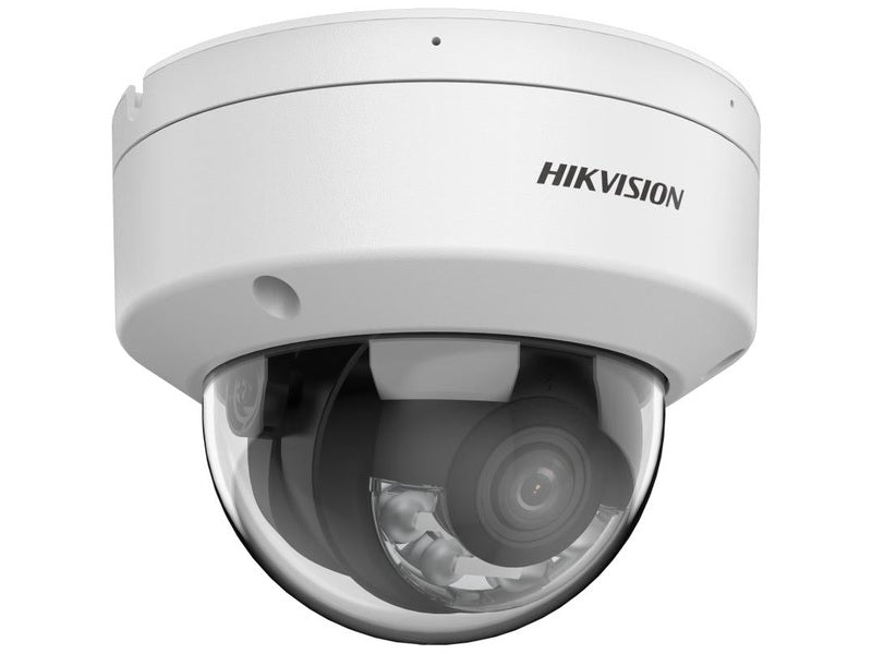 Hikvision Hybrid ColorVu 2CD2167G2H-LISU 6MP Dome Camera, Fixed 2.8mm, IR 30M, Mic, 3Yr