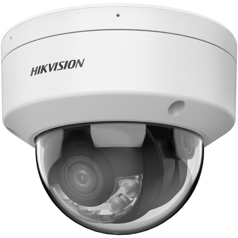 Hikvision Hybrid ColorVu 2CD2167G2H-LISU 6MP Dome Camera, Fixed 2.8mm, IR 30M, Mic, 3Yr