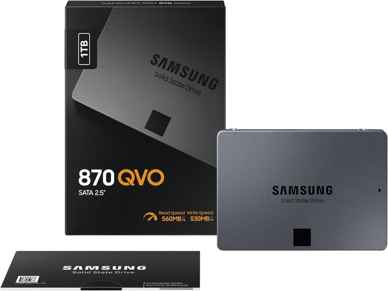 Samsung 870 QVO 1TB 2.5" SATA III 4-Bit MLC V-NAND SSD