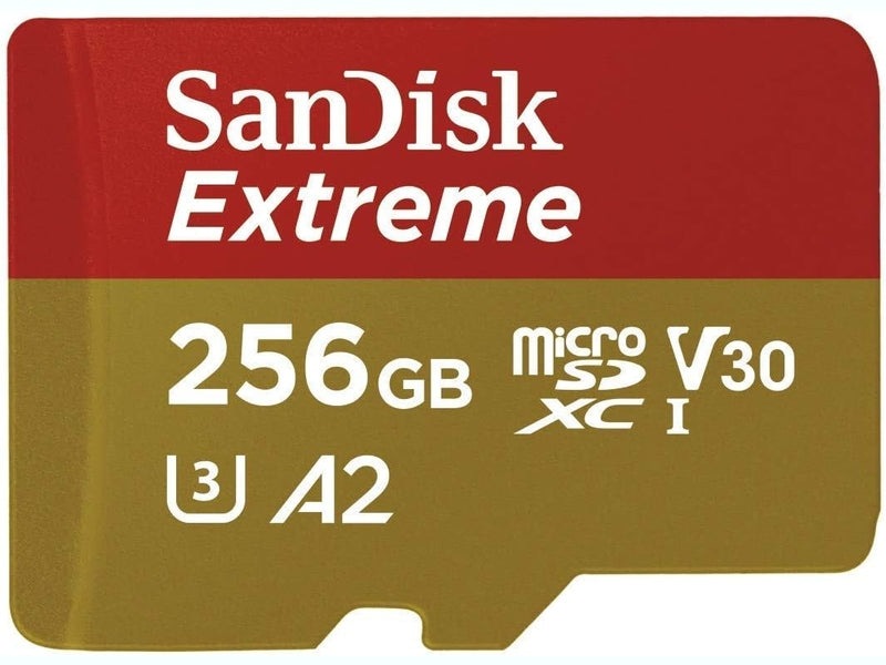 SanDisk 256GB Extreme MicroSDXC UHS-I Memory Card