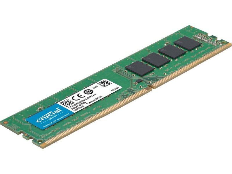 Crucial 16GB 1x16GB DDR4 UDIMM 3200MHz CL22 1.2V Desktop Memory