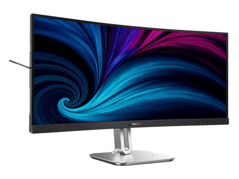 Philips 34B2U5600C 34" 120Hz UWQHD VA Curved Business Monitor with USB-C Docking, Speakers