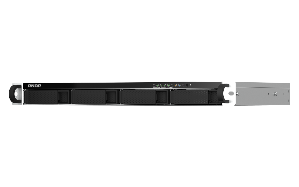 QNAP TS-464eU-8G 4-bay 1U short depth 12" rackmount NAS