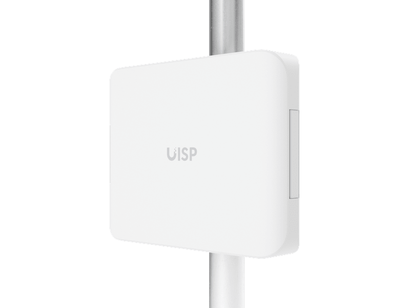 Ubiquiti UISP Box Plus, IPX6-rated Water Resistance, Enclosure for UISP Switch Plus, Pole /Wall-mount, Includes Fiber Strain Relief Kit,