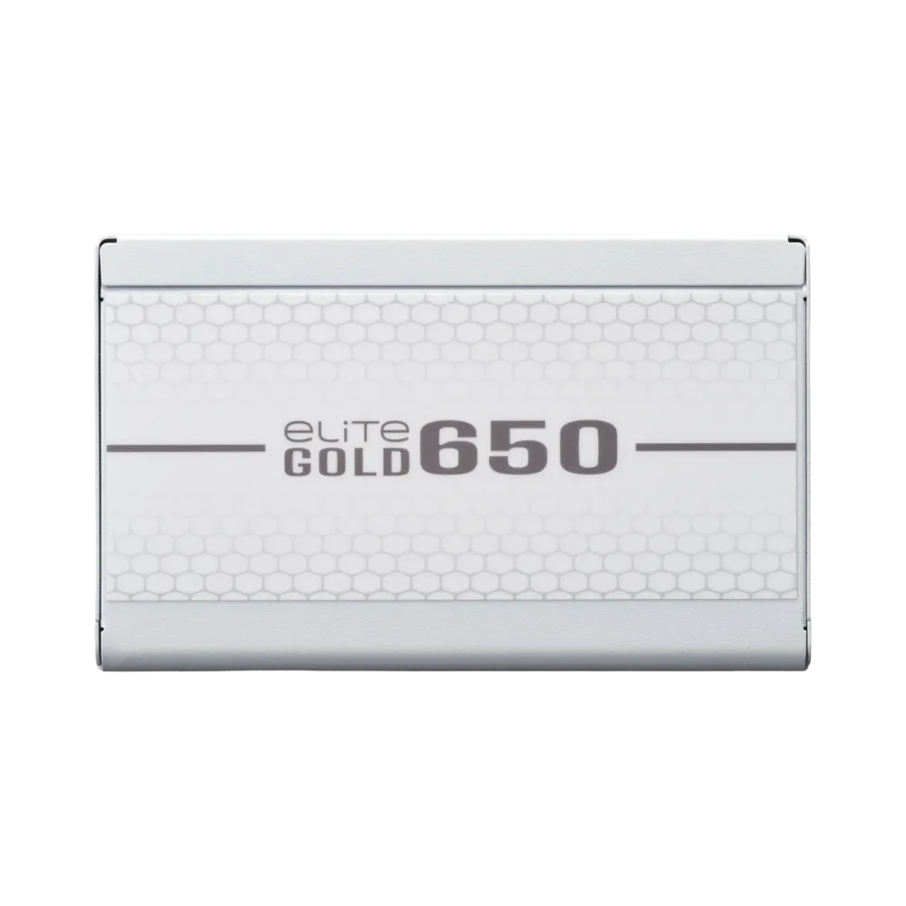 Cooler Master Elite Gold 650 650W 80+ Gold Fully Modular ATX 3.1 Power Supply - White Edition