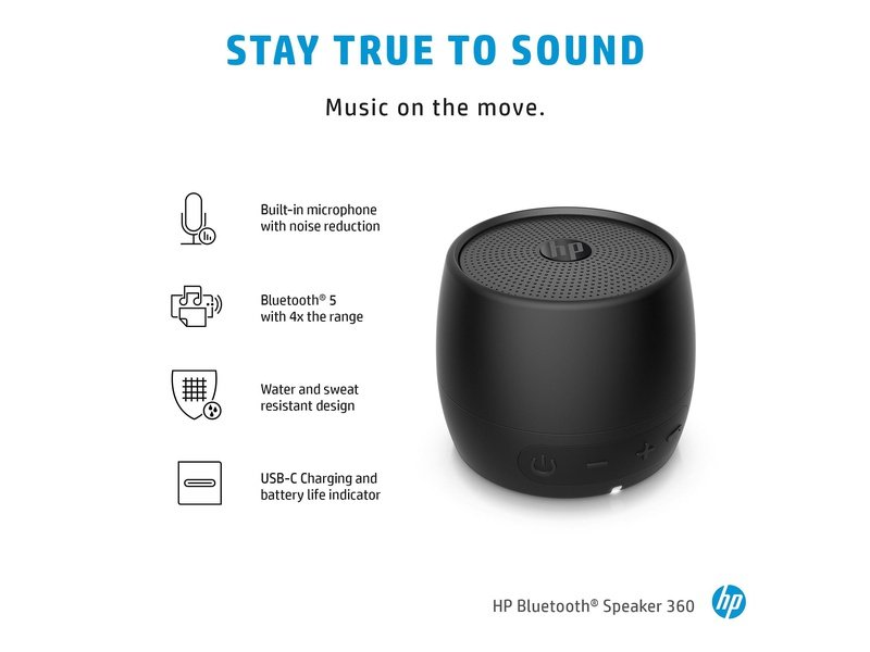 HP Bluetooth Speaker 360 Black