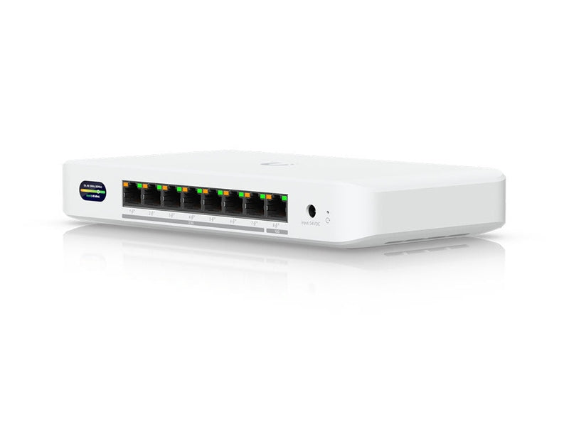 Ubiquiti Device Bridge Switch UDB-SWITCH , Compact PoE+ Switch* 1 10 GbE Port, 7 2.5 GbE Ports, 6 GHz, WiFi 7 Integration, Seamless, High-Capacity,UniFi WiFi.