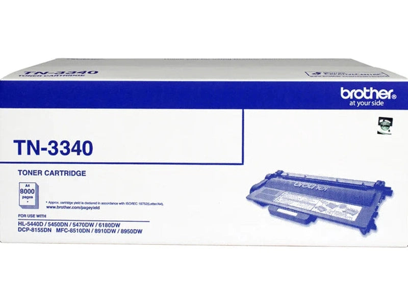 Brother TN-3340 Genuine Black High Yield Toner Cartridge