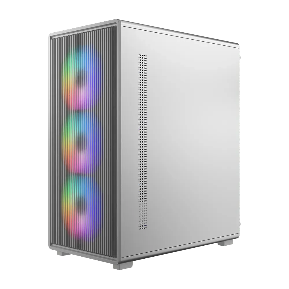 Cooler Master Elite 350 ARGB Micro-ATX Mini Tower Case - White