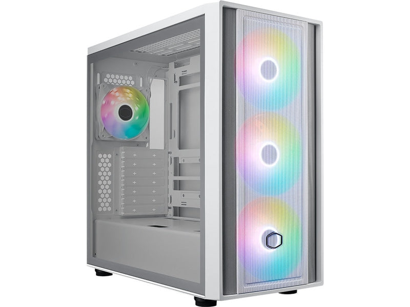 Cooler Master MasterBox MB600, ATX, Includes 3x 140mm and 1x 120mm ARGB Fans, Back-Connect Cable Design