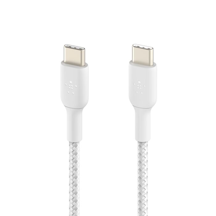 Belkin BoostCharge Braided USB-C to USB-C Cable 0.15M - White