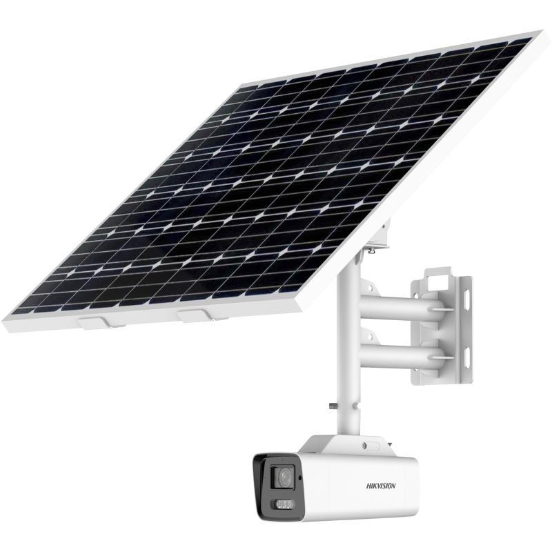 Hikvision Solar 2XS6A87G1 8MP ColorVu Bullet 4G Kit, 80W, Fixed 2.8mm, Batt Included, 5Yr