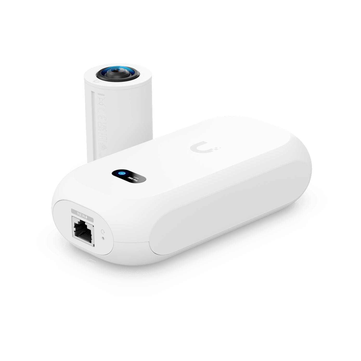 Ubiquiti UVC-AI-THETA Camera 8MP Wide Angle Lens 97.5˚ H , 12MP Fisheye 360˚ Lens, Colour LCM Display For Device Status Monitoring