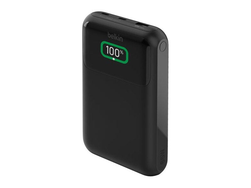 Belkin BoostCharge Pro 20k mAh Laptop Power Bank 3 Port + USB-C Cable - Black