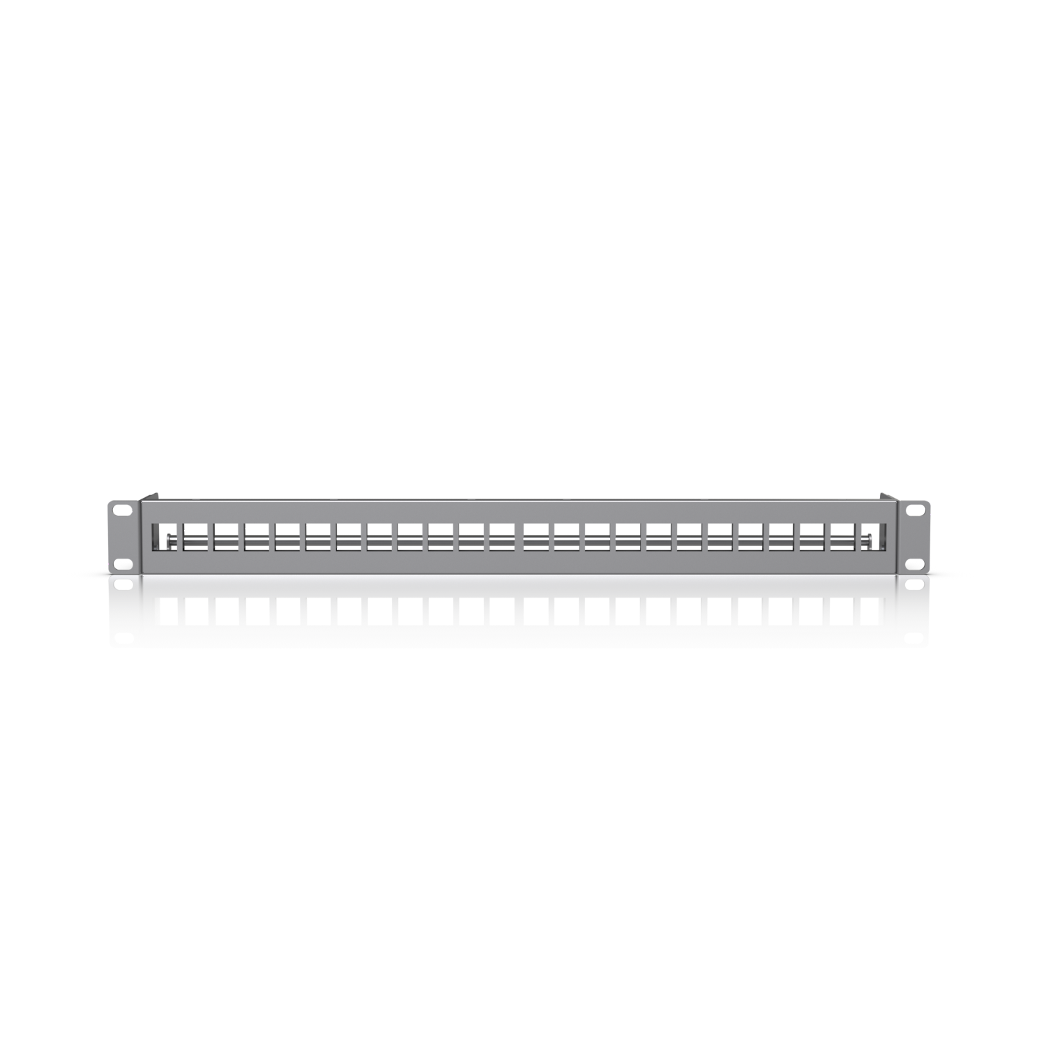 Ubiquiti 24-Port Blank Keystone Patch Panel, Silver, 1U 24-port, Ideal for Keystone Module Installation