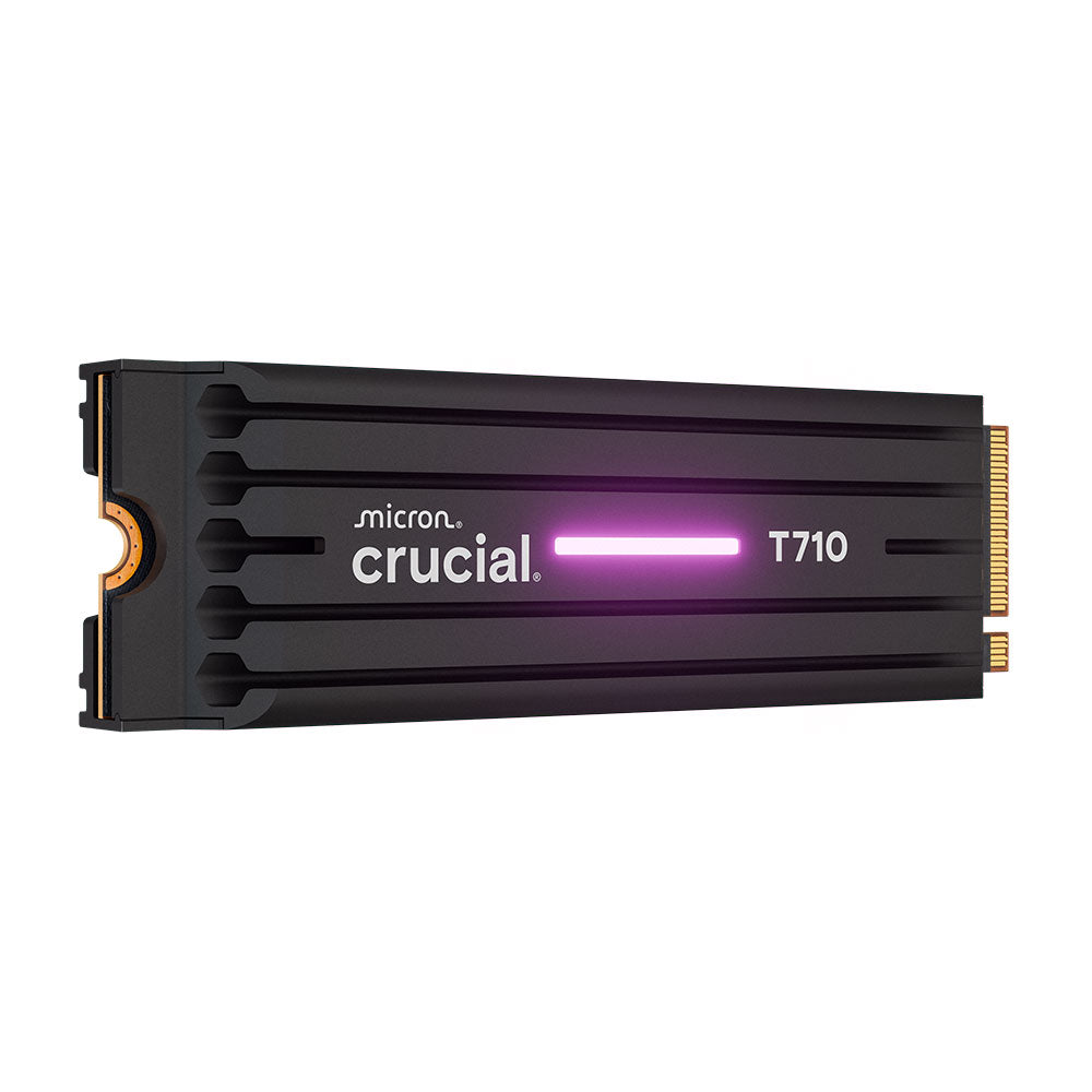 Crucial T710 2TB PCIe Gen5 NVMe 2280 SSD w Heatsink - CT2000T710SSD5
