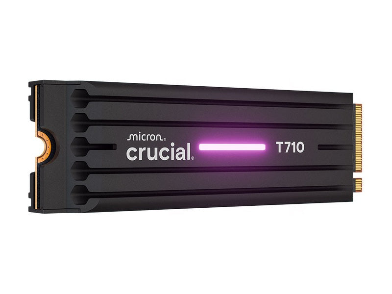 Crucial T710 2TB PCIe Gen5 NVMe 2280 SSD w Heatsink - CT2000T710SSD5