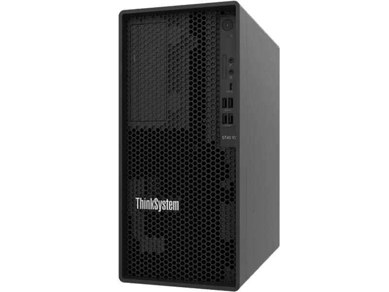 Lenovo ThinkSystem ST45 V3 Server AMD 4124P 4C 1/1 16GB 1/2 , 3.5" 0/2 +2.5" 0/1 , 300W 1/1 , 3YR
