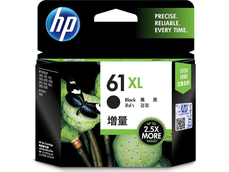 HP 61XL Original Inkjet Ink Cartridge - Black Pack - 430 Pages