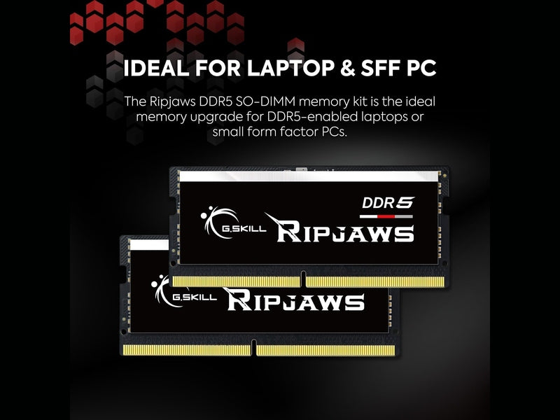 G.SKILL Ripjaws 48GB DDR5 5600 SO-DIMM Laptop Ram F5-5600S4645A48GX1-RS