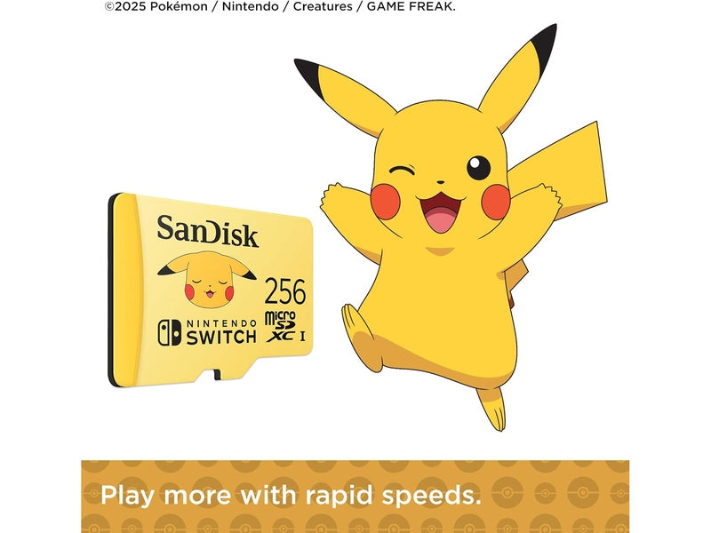 SanDisk 256GB Pokemon Micro SD Card for Nintendo Switch