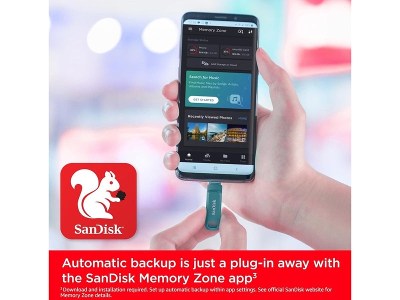 SanDisk 128GB Ultra Dual Drive Go USB Type-C Flash Drive SDDDC3, USB3.2 Gen 1 Type C / Type A