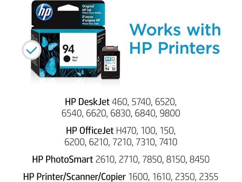 HP 94 Original Inkjet Ink Cartridge - Black Pack - 480 Pages