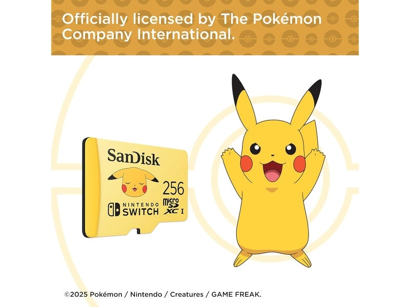 SanDisk 256GB Pokemon Micro SD Card for Nintendo Switch