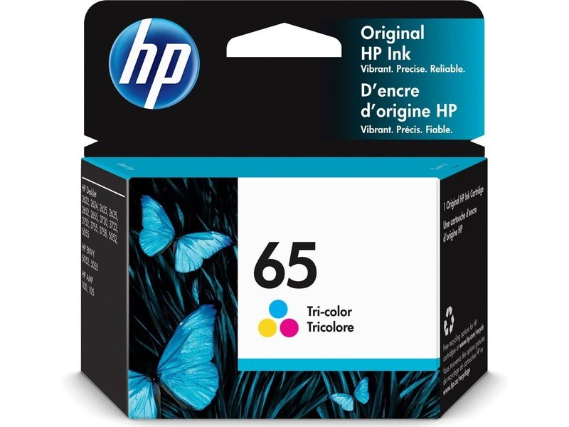 HP 65 Original Standard Yield Inkjet Ink Cartridge - Tri-colour - 1 Pack - 100 Pages