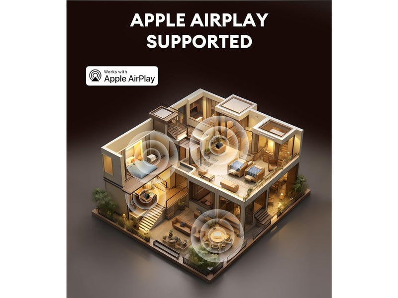 Edifier D32-BROWN Smart Speaker wifi and bluethooth Brown