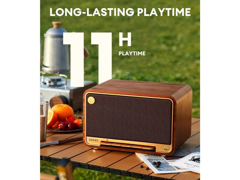 Edifier D32-BROWN Smart Speaker wifi and bluethooth Brown