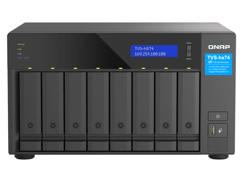 QNAP 8 Bays QuTS hero NAS - Diskless