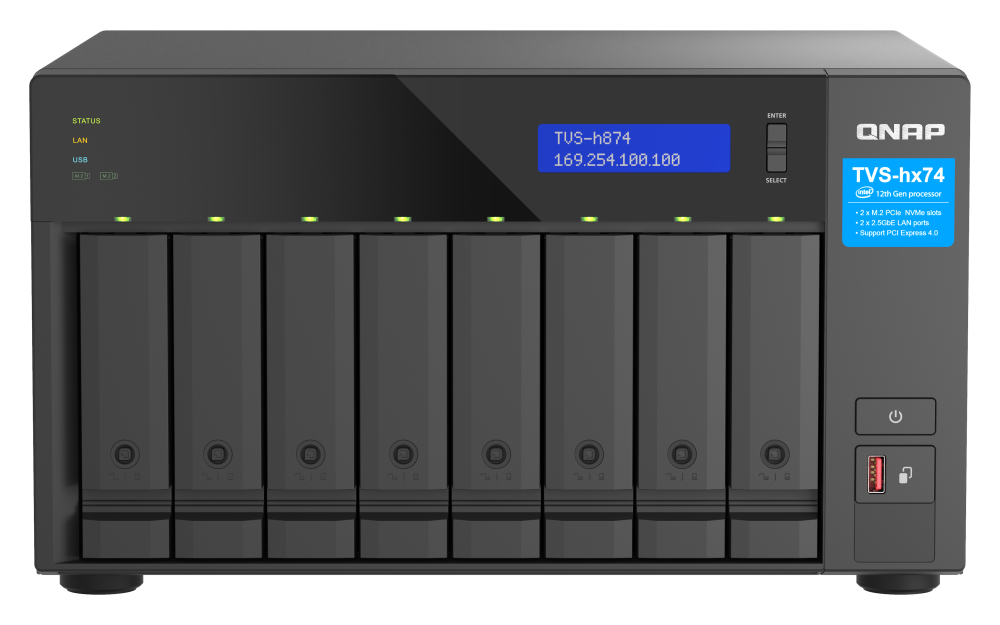 QNAP TVS-h874-i7-32G 8-bay QuTS hero NAS