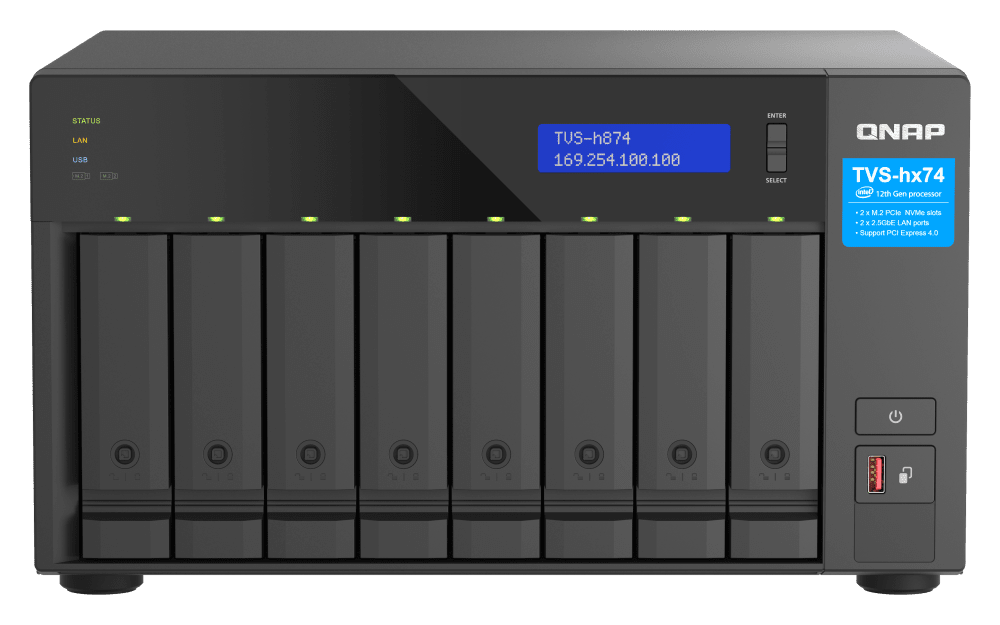 QNAP TVS-h874-i7-32G 8-bay QuTS hero NAS