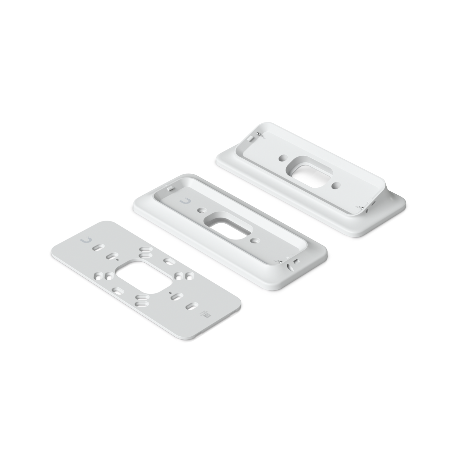 Ubiquiti G4 Doorbell Pro PoE Gang Box Mount, White,Secure, Flat/ 25° Angled Wedge Angled Mounting Plate, Compatible NHU-UVC-G4-DBELL-POE